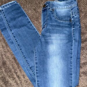 Fashion Nova Blue Distressed Jeans